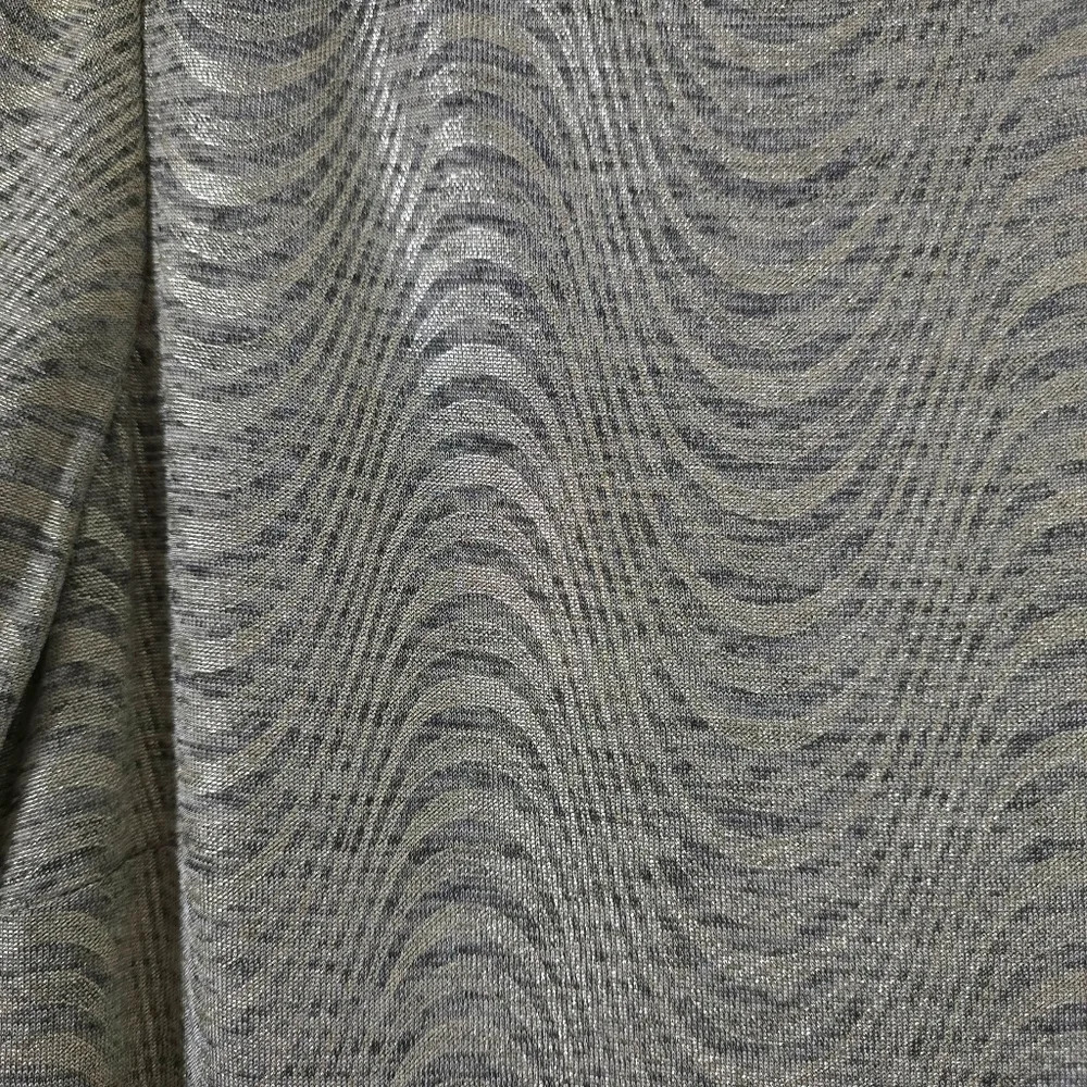 Gold Champagne Metallic Knit Wedding Guest Shift Dress, Formal Cocktail Elegant - Picture 6 of 15